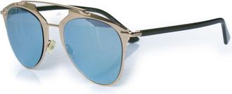 Dior Pre-owned Womens reflected aviator sunglasses in gold - One Size