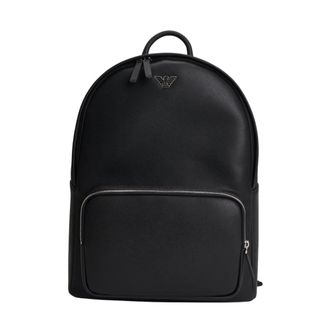 Emporio Armani Backpacks, male, Black, Size: ONE SIZE Logo Backpack