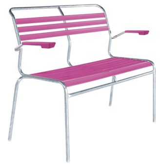 Schubiger M&ouml;bel L&auml;ttli-Bank S&auml;ntis mit Armlehnen