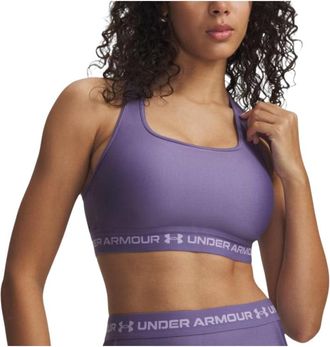 Under Armour (WMNS) Under Armour Crossback Mid Sports Bra Asia Sizing Purple Luxe Purple Crest 1361034-520
