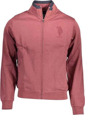 U.S.Polo Association Sweatshirt met rits - Heren - Vesten met rits - Rood - 2XL - Hoodies & sweatvesten