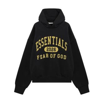 Fear of God Hoodies & sweatvesten, Heren, Zwart, S, Fear OF GOD Essentials Truien