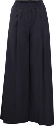 Brunello Cucinelli Brunello Cucinelli Womens Relaxed Light Cotton Trousers - Black - Size EU 32 (Womens)