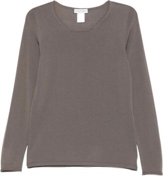 Le Tricot Perugia Long Sleeve Tops - Dames - Longsleeves - Bruin - 3XL - Tops