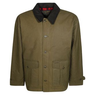 Filson Waxed Barn Coat - Heren - Zomerjassen - Groen - L - Katoen - Jassen