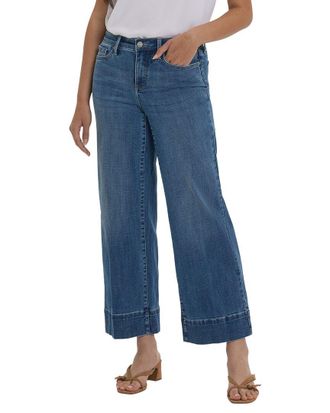 NYDJ Petite Teresa Stillwater Lake Wide Leg Jean