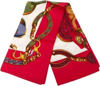 Herm&egrave;s Pre-owned Scarves, female, Multicolor, Size: ONE SIZE Pre-owned Silk Scarf
