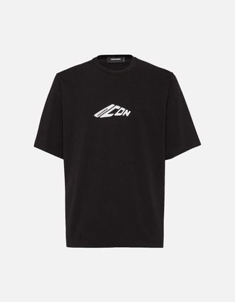 Dsquared2 Mens Icon Loose Fit T-Shirt Black - Size: 36