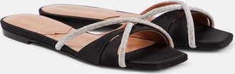 D'accori Lust embellished satin slides