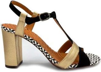 Chie Mihara Bafrica Sandal - Dames - Sandalen met hakken - Veelkleurig - 38 EU - Leer - Schoenen