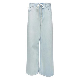 Maison Margiela Wide Jeans, female, Blue, Size: W26 Wide-leg Jeans