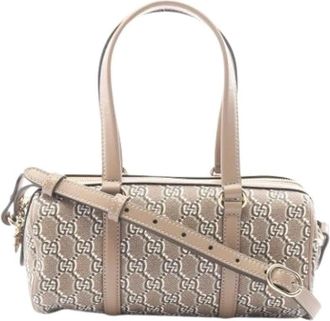 Gucci Pre-owned Vintage Handbag - Dames - Vintage Handtas - Beige - ONE Size - Leer - Vintage