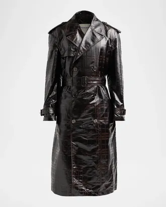 Burberry Ludlow Check Trench Coat