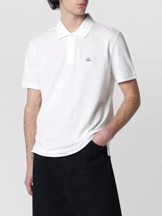 C.P. Company polo shirt straight cut collar short sleeves