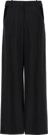 MUGLER Black Cut-Out Trousers