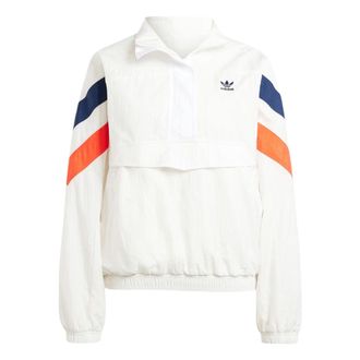 adidas (WMNS) adidas 1/2 Zip Windbreaker Asia Sizing White IS2320