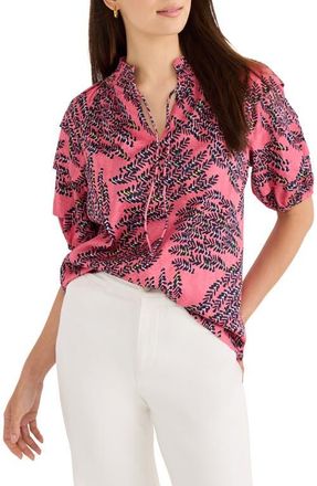 Nic+Zoe Blush of Spring Peasant Top in Pink Multi at Nordstrom, Size Medium P