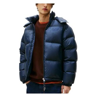 Tommy Jeans Winter Jackets, male, Blue, Size: S Padded Quilted Jacket