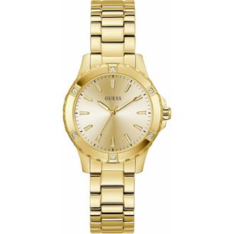 Guess Gw0948L2 Horloge - Dames - Accessoires - Geel - Maat: ONE Size