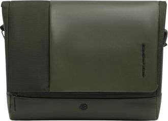 Piquadro Convertible 34.3 cm Laptoptas met Rfid - Heren - Schoudertassen - Groen - ONE Size - Leer - Tassen