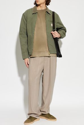 Golden Goose Sweatshirt With A Vintage Effect, Mens, Green