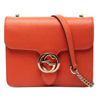 Gucci Pre-owned Gucci Small Dollar Calfskin Interlocking G Crossbody 510304 493075