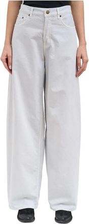 Haikure Bethany Twill 45 - Dames - Loose Fit Jeans - Blauw - W25 - Katoen - Jeans