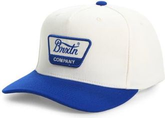 Brixton Linwood Snapback Baseball Cap in Royal/Off White at Nordstrom