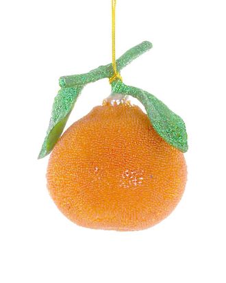 Cody Foster & Co. Handmade Beaded Orange Ornament
