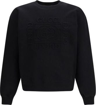 Gucci Black Cotton Mens Sweatshirt