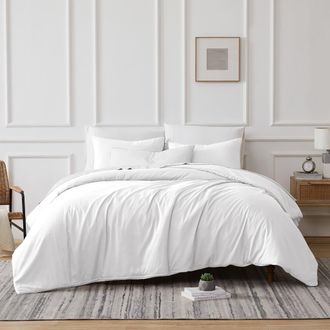 Southshore Fine Linens Vilano Springs Duvet Cover Set in Bright White at Nordstrom Rack, Size Twin/twin Xl