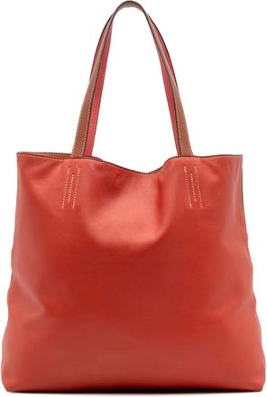 Hermès Borsa tote Double Sens 28 in pelle Veau Sikkim e Swift 2012 - Rosa