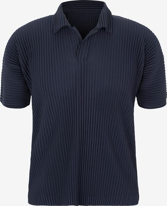 Homme Plissé Issey Miyake Kurzarm-Plissee-Strickpolohemd Basics