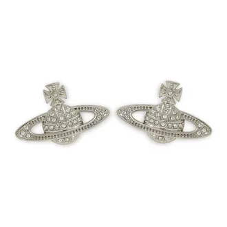 Vivienne Westwood Mini Bas Relief Earrings - female - Vivienne Westwood - Earrings - Gray - ONE SIZE - Accessories