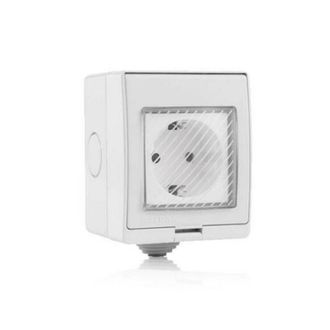 Trade Shop Trade Shop - Presa Spina Shuko Esterno Wifi Smart Home Amazon Alexa Google Home V-tac Vt-5001