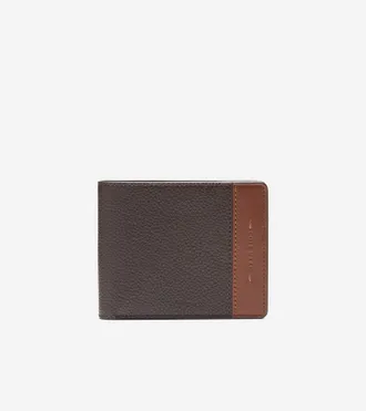 Cole Haan Mens Triboro Leather Wallet - Brown