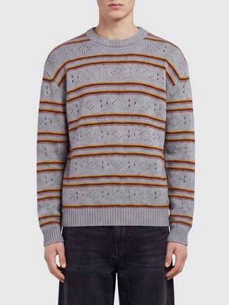 Marni Maglia girocollo a righe in puro cashmere con polsini a costine