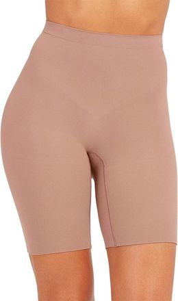 Spanx Power Shorts Shapewear Women Cafe Au Lait Seamless Mid-Thigh DDR2811