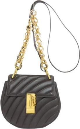 Chlo&eacute; Pre-owned Schoudertas - Dames - Vintage Schoudertas - Zwart - ONE Size - Leer - Vintage