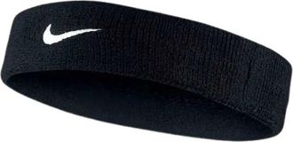 Nike Fitness, unisex, Zwart, ONE Size, Sportieve polsband met Swoosh ontwerp