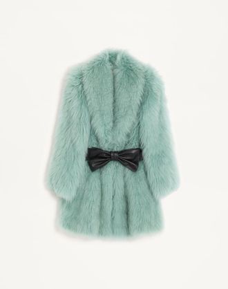Valentino Goat Cashmere Coat Wo