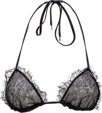 Tom Ford Zwarte Kant Triangel BH - Dames - Bikinis - Zwart - S - Badmode