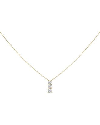 House of Brilliance Haus Of Brilliance 14K 0.50 Ct. Tw. Lab-Grown Diamond Pendant Necklace