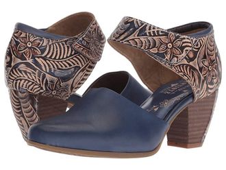 L'Artiste by Spring Step Toolie Womens Shoes Blue : EU 37 (US Womens 6.5-7) M, Leather