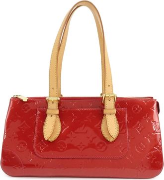 Louis Vuitton Rosewood Avenue Monogram Vernis Red Patent_Leather Handbag (Pre-Owned)