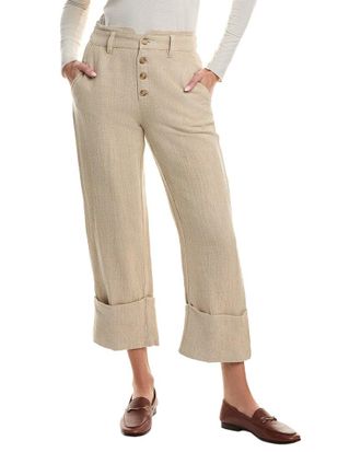 Free People Parkway Linen-Blend Trouser