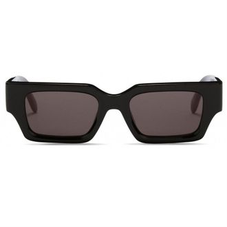 Palm Angels Mens Accessories Hyde Rectangle Sunglasses in Black Dark Grey - One Size