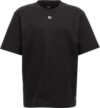 Fendi Ff T Shirt Nero-Uomo
