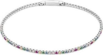 Sif Jakobs Jewellery Bracelet Ellera in Sterling Silver/rainbow at Nordstrom, Size 19