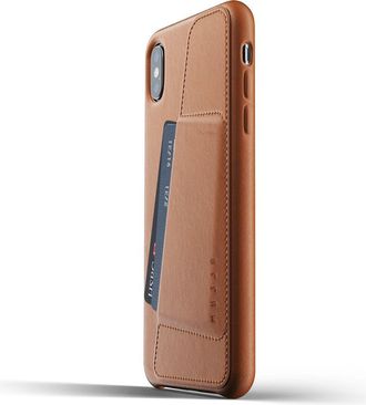 Mujjo Full Leather Wallet Case for iPhone XS Max in Tan at Nordstrom